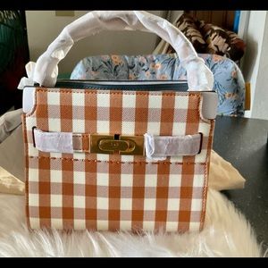 ***NEW*** Tory Burch Gingham Petite Double Bag